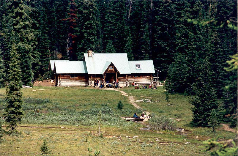 Stanley Mitchell Hut from The Iceline Trail