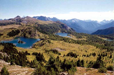 The Lakes from Standish Ridge