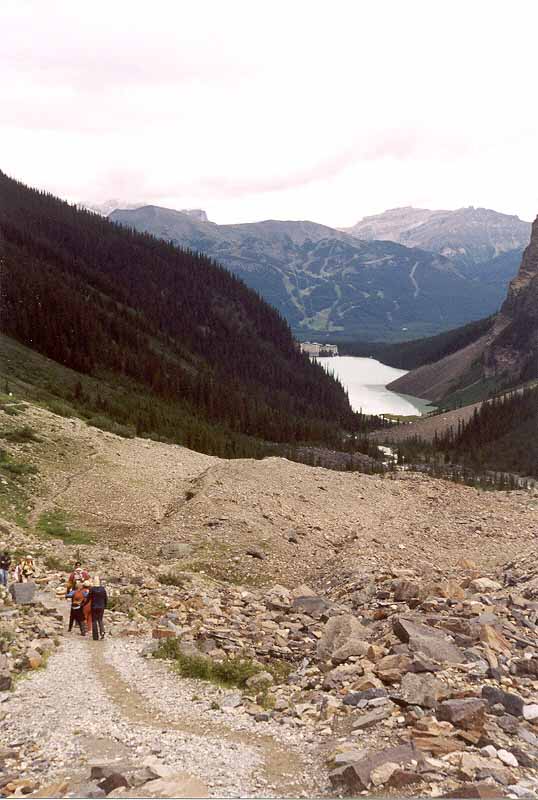 Looking Back at Lake Louise