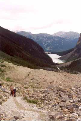 Looking Back at Lake Louise