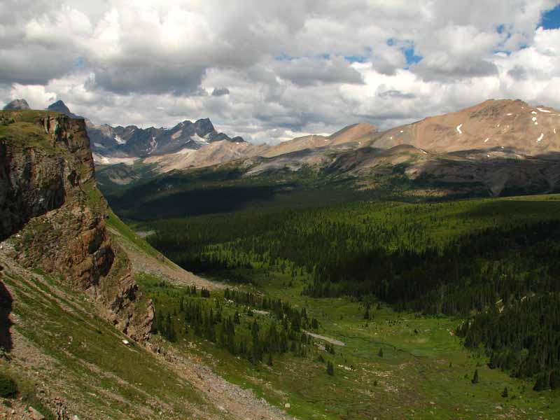 Looking Back from the Top of the Headwall