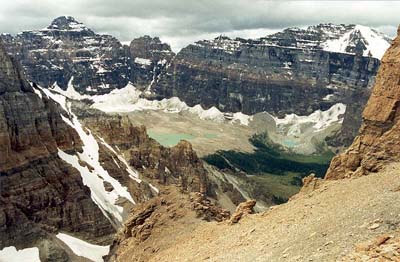 Upper Paradise Valley from Mount Temple