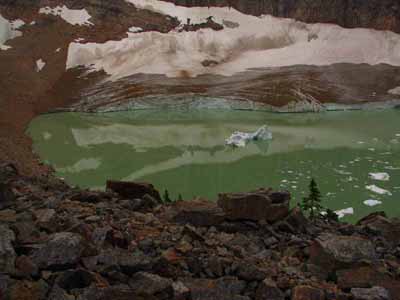 Lake below Angel Glacier