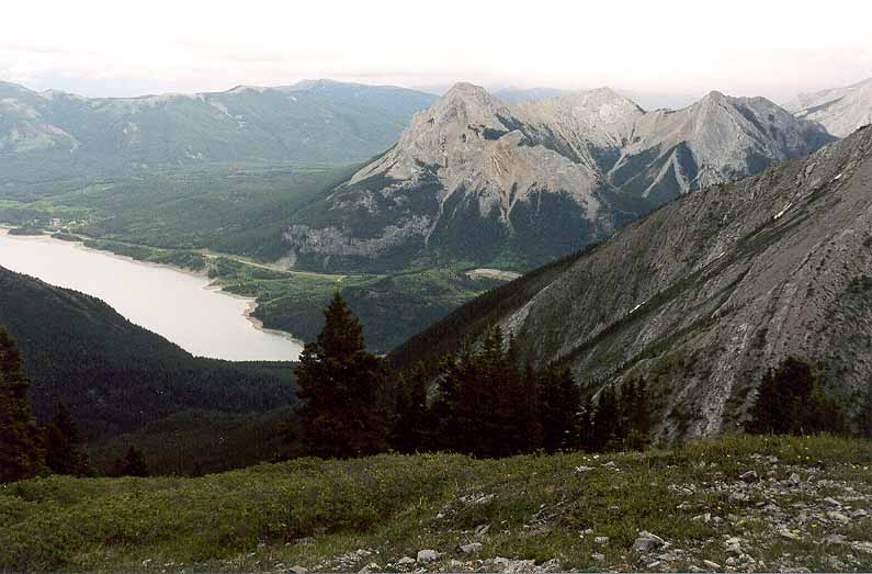 Mount Baldy and Barrier Lake