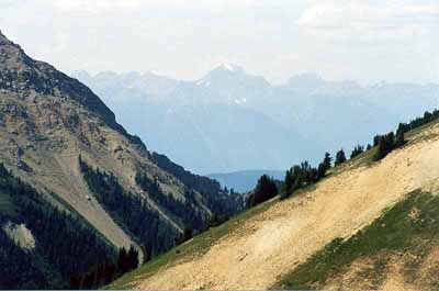 Looking Across Kindersley Pass