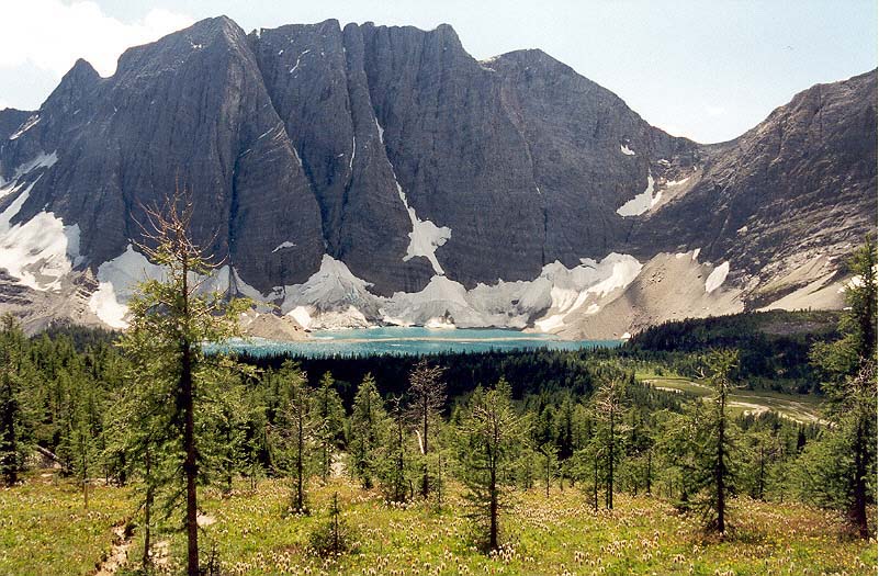 Floe Lake from Numa Pass Trail